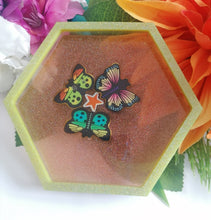 Load image into Gallery viewer, Jewellery butterfly dish, coin tray, custom keepsake order, trinket dish
