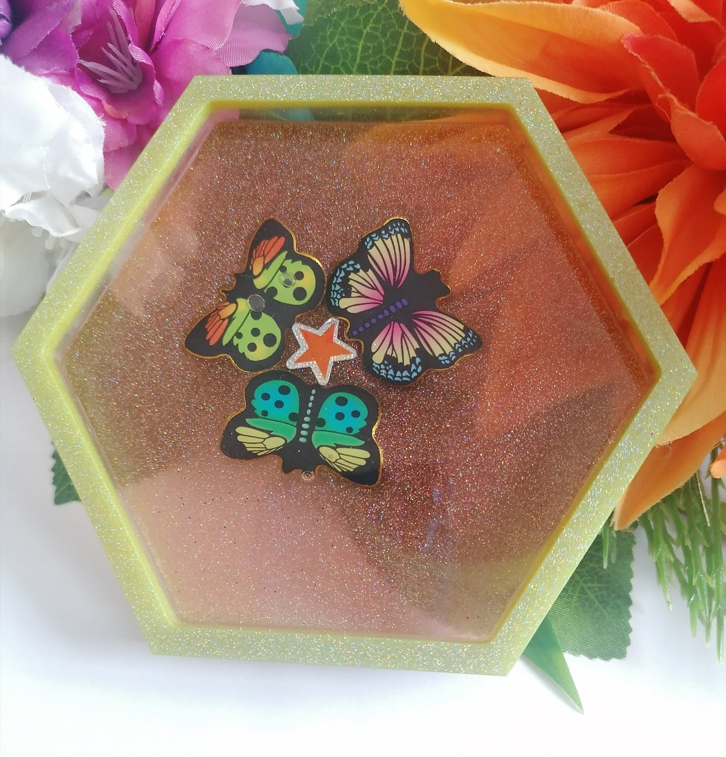 Jewellery butterfly dish, coin tray, custom keepsake order, trinket dish