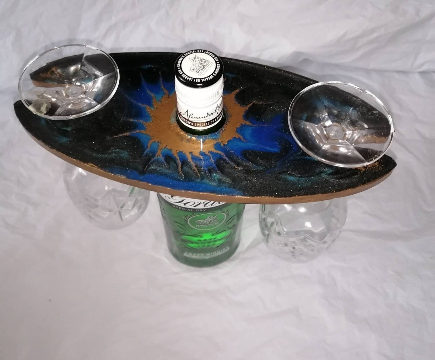 Wine Butler - Resin Bottle Carrier - Resin Wine Butler - Gin Butler