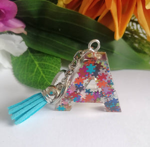 Autism Letter A keyring