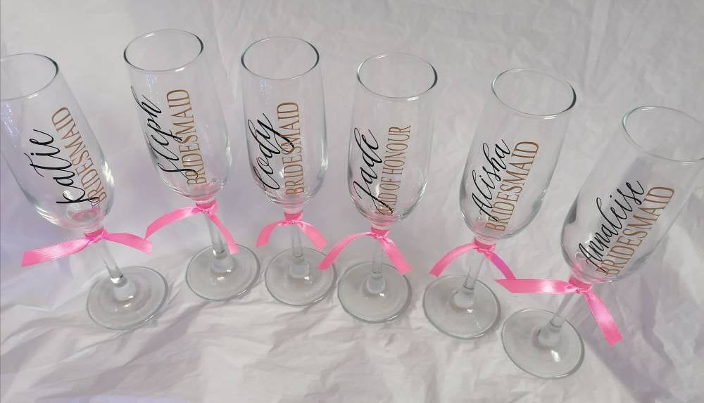 Personalised Champagne Flutes