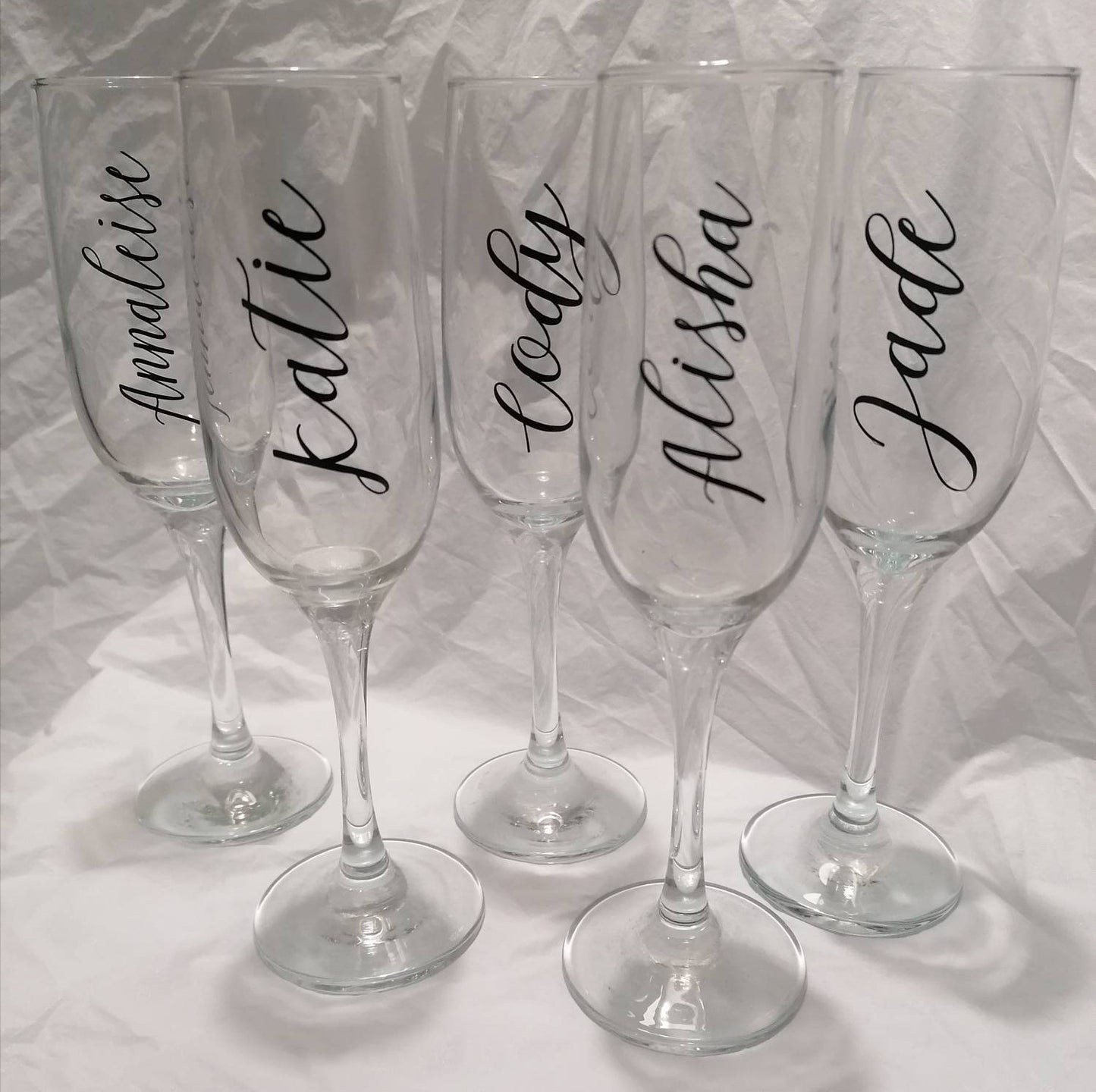 Personalised Champagne Flutes
