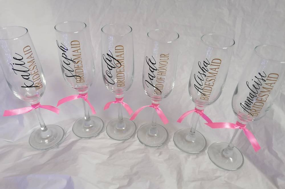 Personalised Champagne Flutes