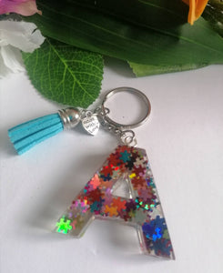 Autism Letter A keyring
