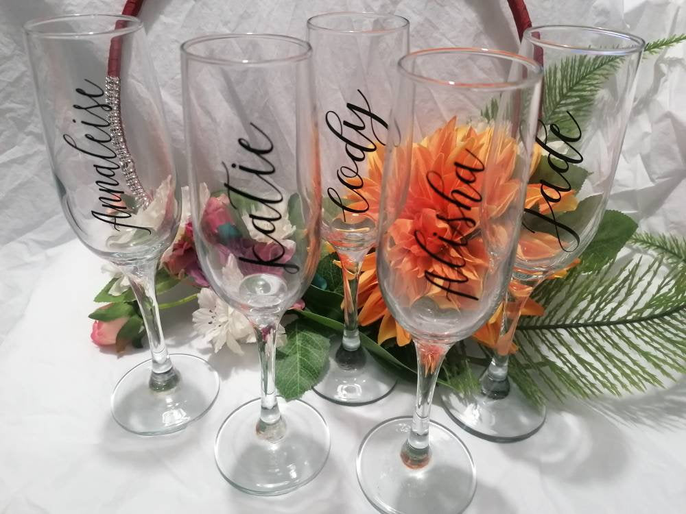 Personalised Champagne Flutes