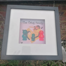 Load image into Gallery viewer, Personalised Jelly Baby Family Art with lights
