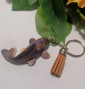 Purple-ish Koi Fish keyring