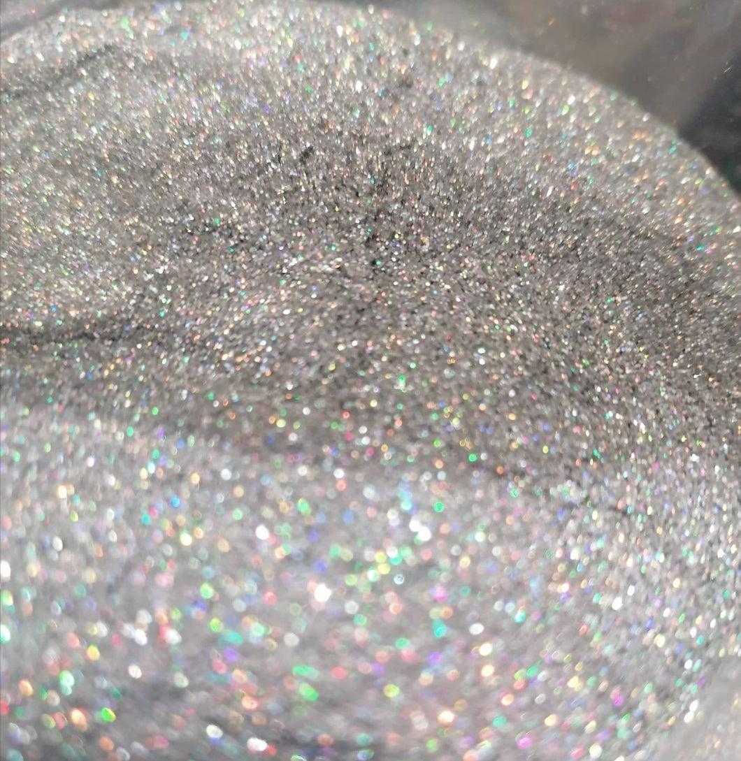 Silver fox holographic fine glitter