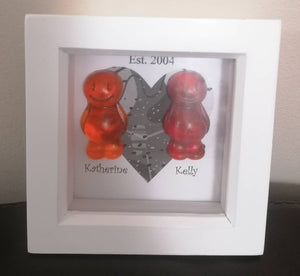 Personalised Jelly Baby Couples Art