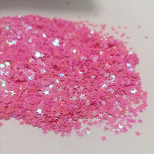 Load image into Gallery viewer, 10g Pink Star (Wish Upon) Holographic glitter
