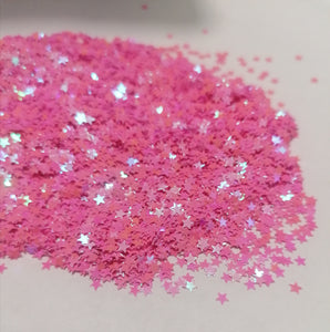 10g Pink Star (Wish Upon) Holographic glitter
