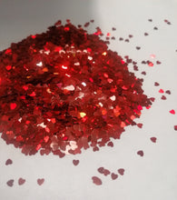 Load image into Gallery viewer, 10g Valentine’s Hearts (Valentino) glitter
