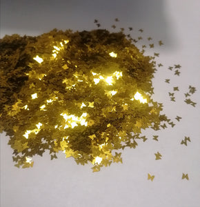10g Butterfly (Eagle Wing) Gold holographic glitter