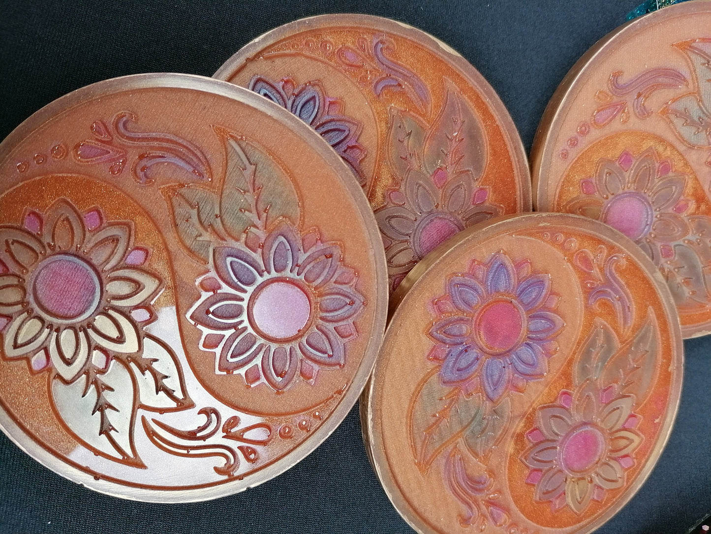 Set of 4 Sunflower Coaster
