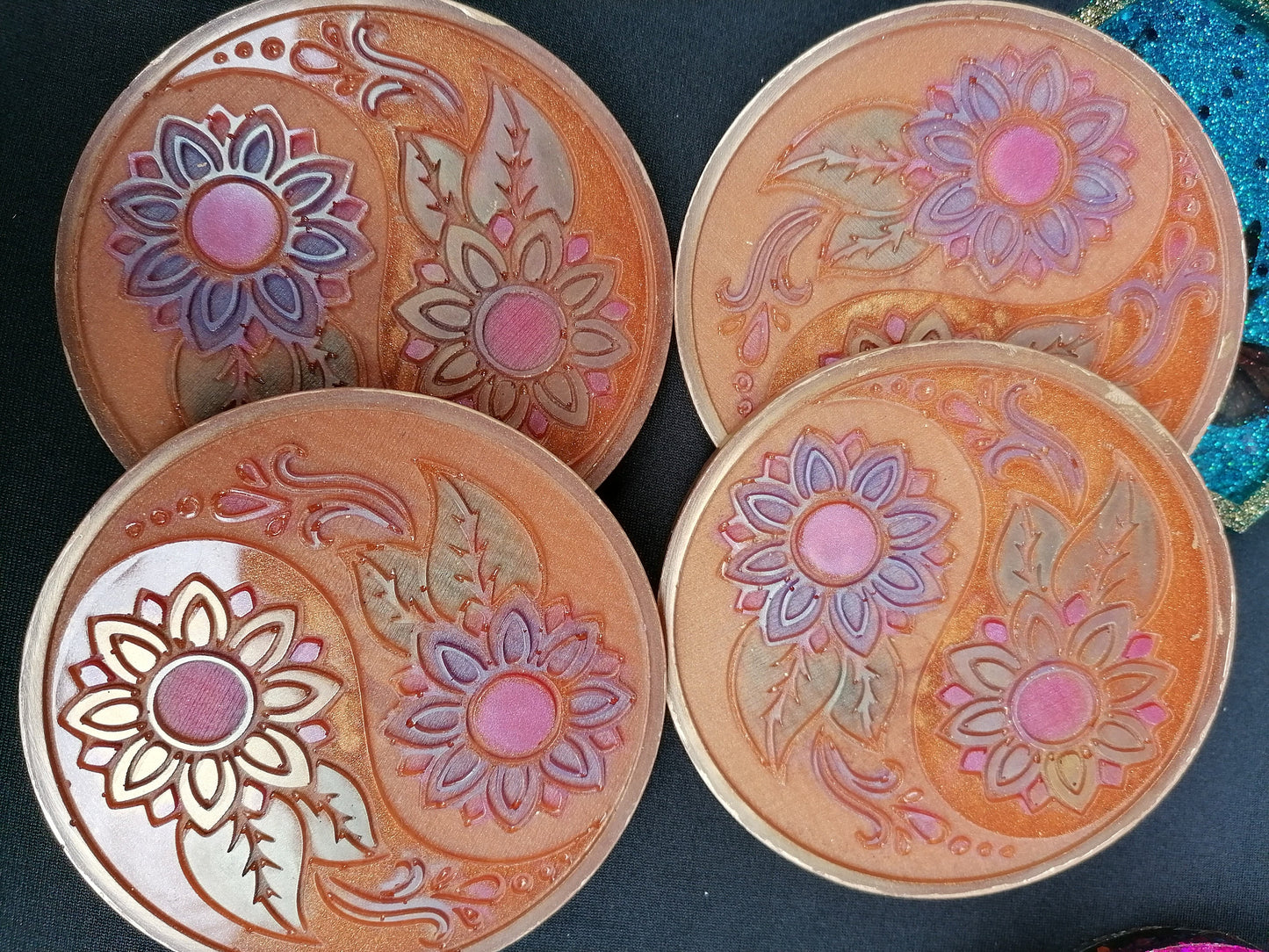Set of 4 Sunflower Coaster